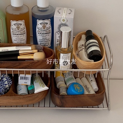 好市民大发 简约风双层不锈钢厨房台面调味收纳架浴室沥水架ins新