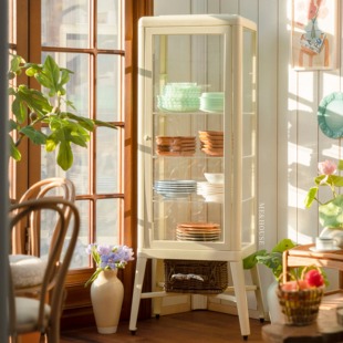 玩具】法布利克玻璃柜 6分娃屋迷你微缩摆件家具模型