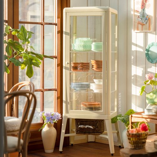 玩具】法布利克玻璃柜 6分娃屋迷你微缩摆件家具模型