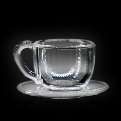 杯碟/咖啡杯/透明12分bjd ob11 gsc用 娃娃屋迷你模型 62064
