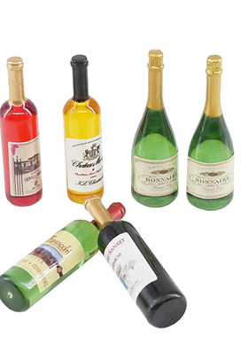 香槟葡萄酒/洋酒系列12分bjdob11gsc盲盒娃屋摆件迷你模型62092