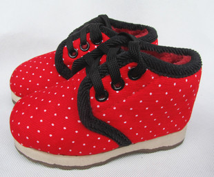 儿童纯手工棉鞋老式传统缝线加厚保暖2-3-4-5-8岁男女小孩鸡婆鞋