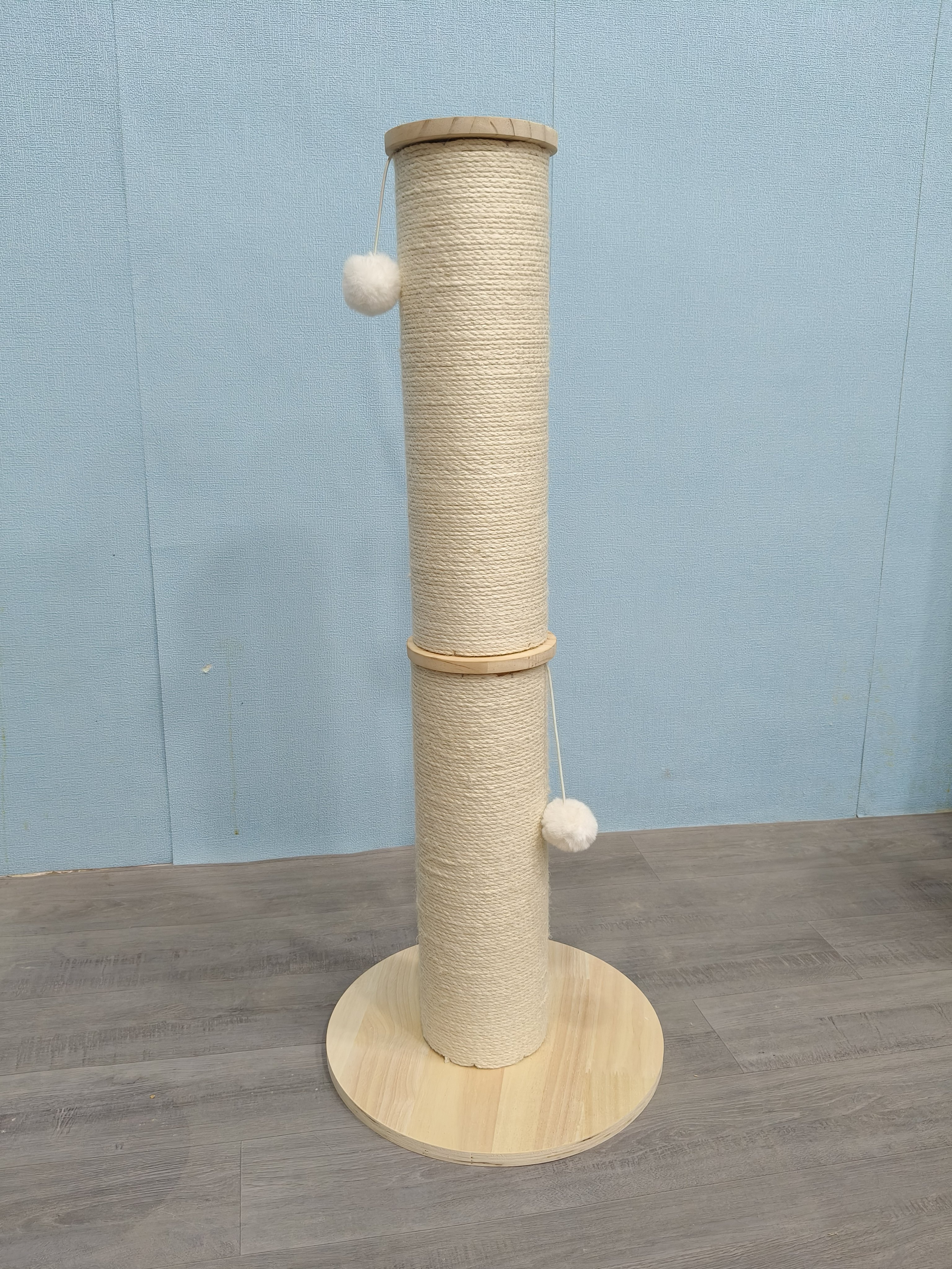 星宠猫咪磨爪神器加粗实木猫抓柱简易实木猫爬柱磨爪柱可定做