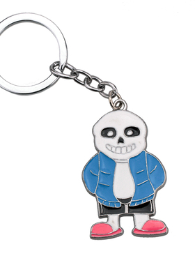 传说之下周边UT游戏Undertale Sans钥匙扣包包挂件娃娃蓝僵尸吊饰