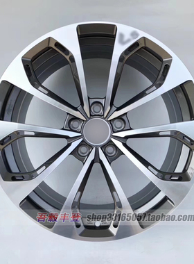 18 19寸适用于凯迪拉克ATSL改装V轮毂黑色高端万吨锻造轮毂5x115