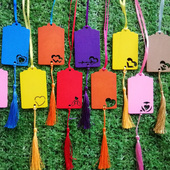 木质彩色许愿木质心愿牌手写心愿卡树牌装 饰吊牌小木牌定制刻logo