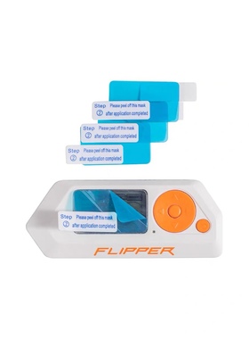 Flipper Zero高清保护膜 高清防刮电子宠物小海豚游戏机贴膜3片装