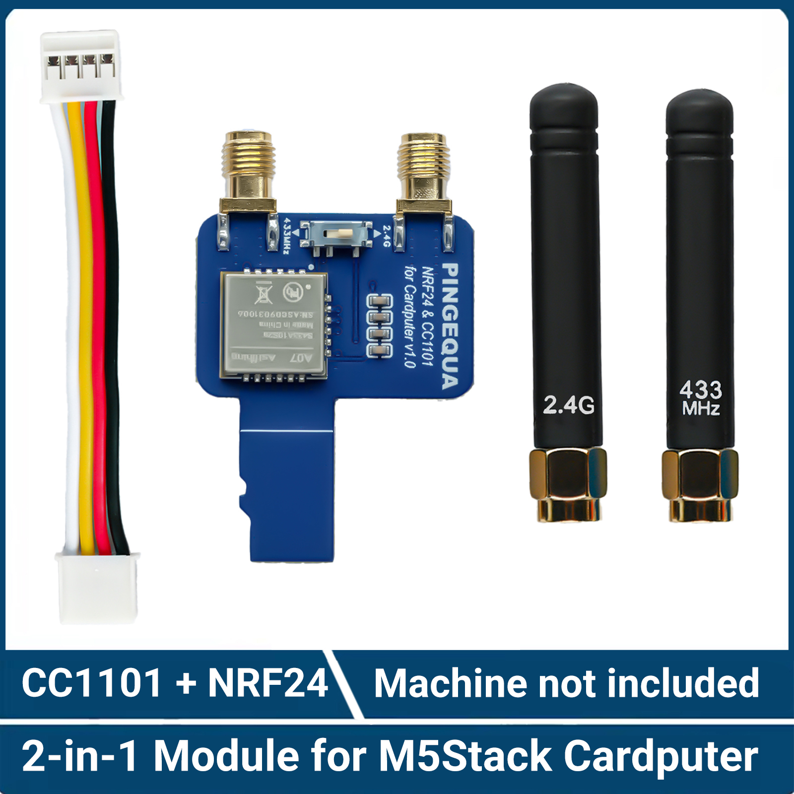 M5stack CardPuter CC1101 NRF24L01二合一模块 开发板