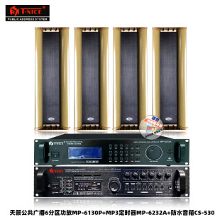 NICE天籁公共广播防水音柱CS530六分区功放6130P背景音乐定时器