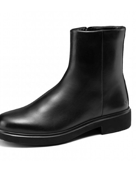 ECCO爱步靴子女25冬季新款时尚瘦瘦靴低跟真皮短靴都市阿姆222063