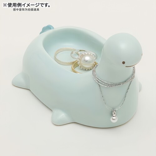 日本正品角落生物陶瓷恐龙首饰盒花盆烟灰缸香薰底座公仔手办摆件