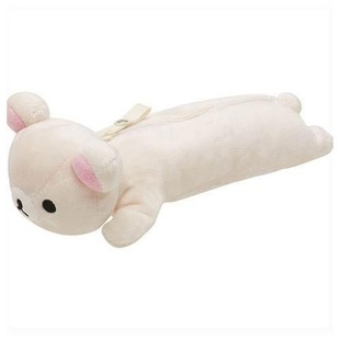 日本品代购轻松熊妹妹毛绒公仔笔袋化妆包笔文具盒rilakkuma懒熊