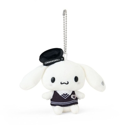 日本三丽鸥正版黑白玉桂狗毛绒公仔挂件钥匙扣大耳狗cinnamoroll