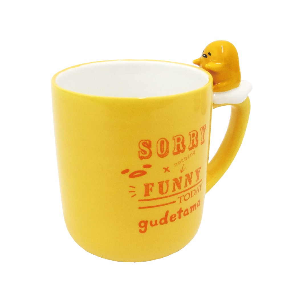 gudetama正版三丽鸥蛋黄哥陶瓷水杯子懒蛋蛋哥公仔马克杯陶瓷家居