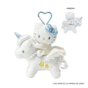 NIC三丽鸥日本正品hello kitty独角兽毛绒公仔挂件爱心扣凯蒂猫链