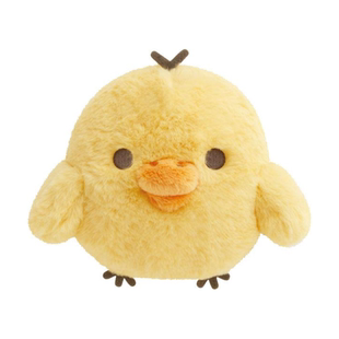 日本正版轻松熊鼻孔鸡长毛绒公仔猪鼻鸡S号玩偶Kiiroitori漂亮家