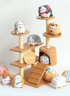 现货正版韩国MOLANG兔盲盒变身小猫猫咪公仔手办潮玩盲盒蛋萌摆件