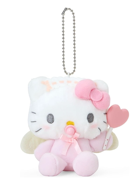 三丽鸥日本正版hellokitty天使恶魔奶嘴婴儿毛绒公仔小挂件凯蒂猫