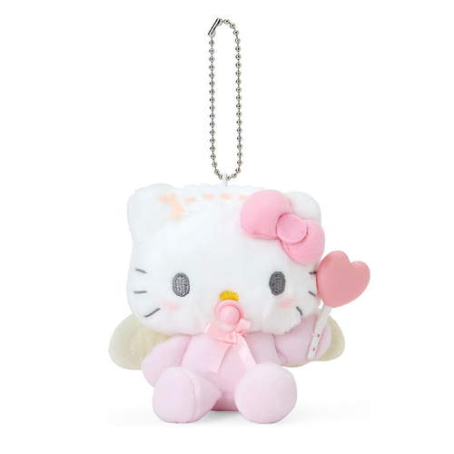 三丽鸥日本正版hellokitty天使恶魔奶嘴婴儿毛绒公仔小挂件凯蒂猫