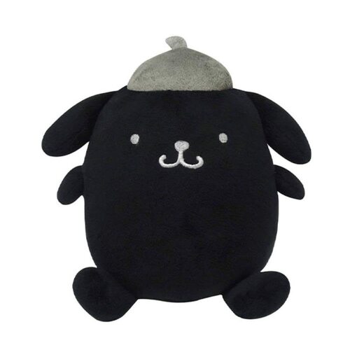 日本三丽鸥正品黑色布丁狗毛绒公仔潮玩偶玩具S布甸狗pompompurin