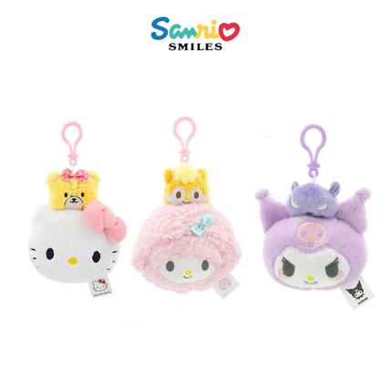 三丽鸥正版震动hello kitty库洛米必爱诺毛绒公仔小挂件钥匙扣链