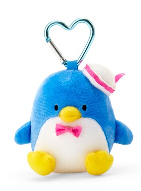 正版三丽鸥山姆企鹅毛绒公仔小挂件爱心钥匙扣链环tuxedosam挂饰
