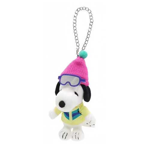 USJ日本环球影城限定正版卫滑雪服史努比公仔小挂件钥匙扣snoopy