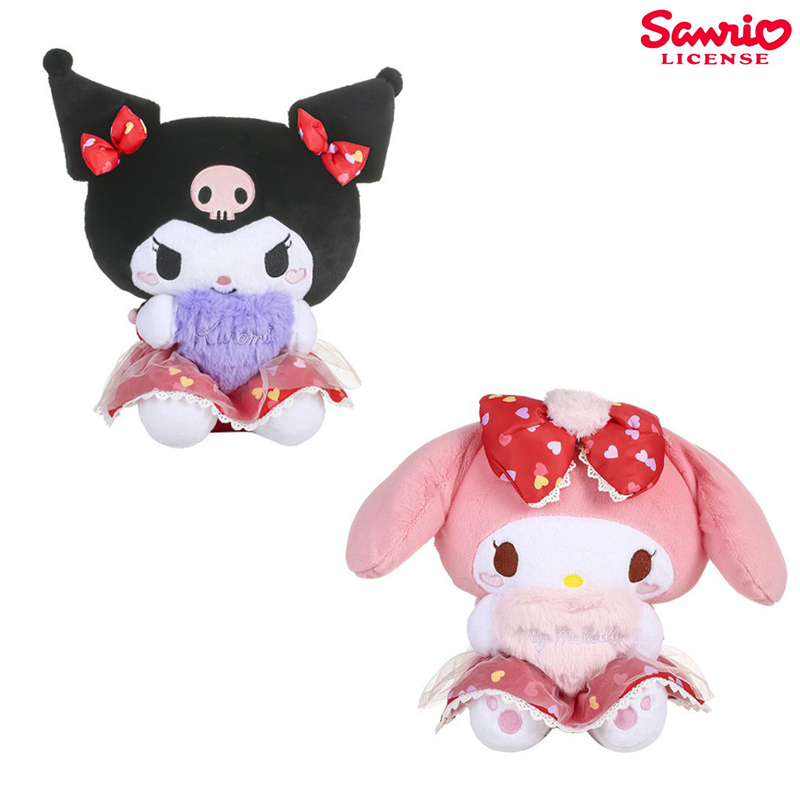 三丽鸥正版库洛米美乐蒂爱心情侣毛绒玩具公仔娃娃玩偶情人节礼物