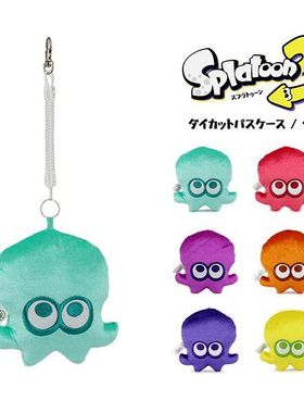 Splatoon3正版喷射战士3毛绒公仔链挂件卡套包乌贼switch周边hori
