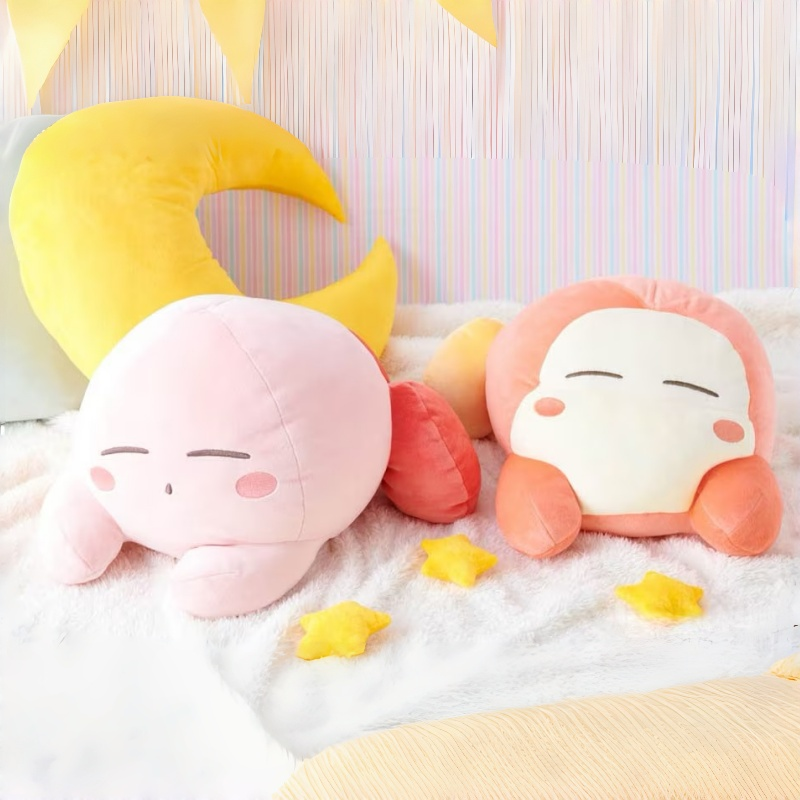 日本正版超软大号瞌睡眠星之卡比毛绒抱枕公仔瓦豆鲁迪玩偶kirby