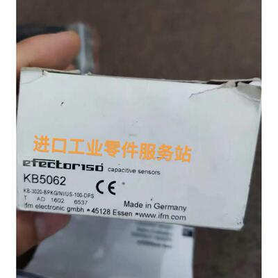 议价IFM KB5062 电容式传器KB-3020-BPKG/NI/US-100-DPS