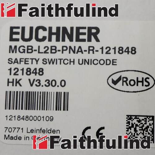 议价Euchner 121848 安士能安全开关 MGB-L2B-PNA-R-121848