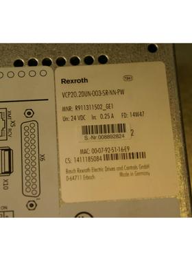 议价Rexroth VCP20.2DUN-003-SR-NN-PW R911311502_GE1 卡件