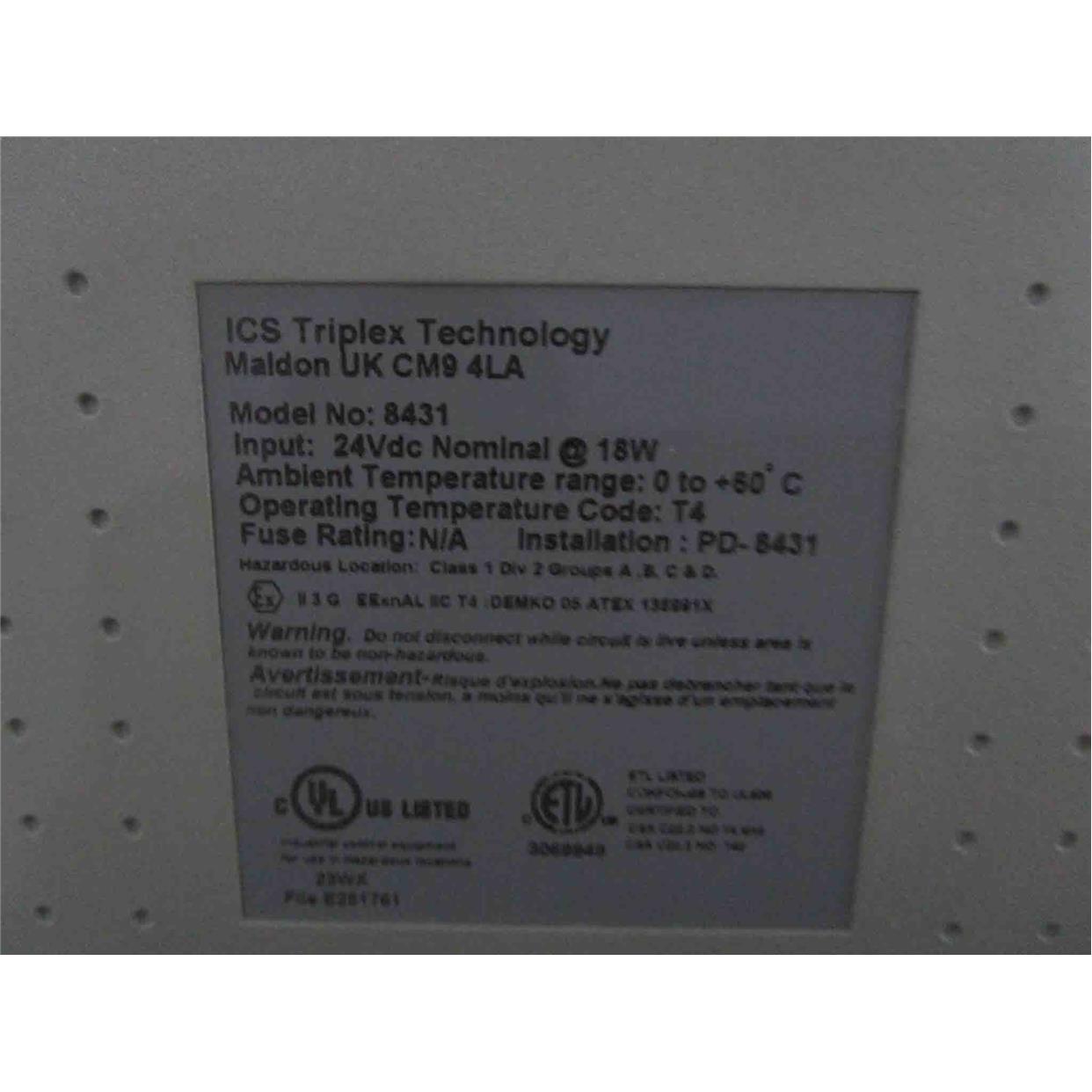 议价T8431 ICS TRIPLEXROCKWELL)