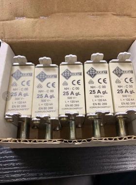 议价EBAMAT NH-C00 20A 25A 30A 35A 40A GL 500V EN60269 熔断器