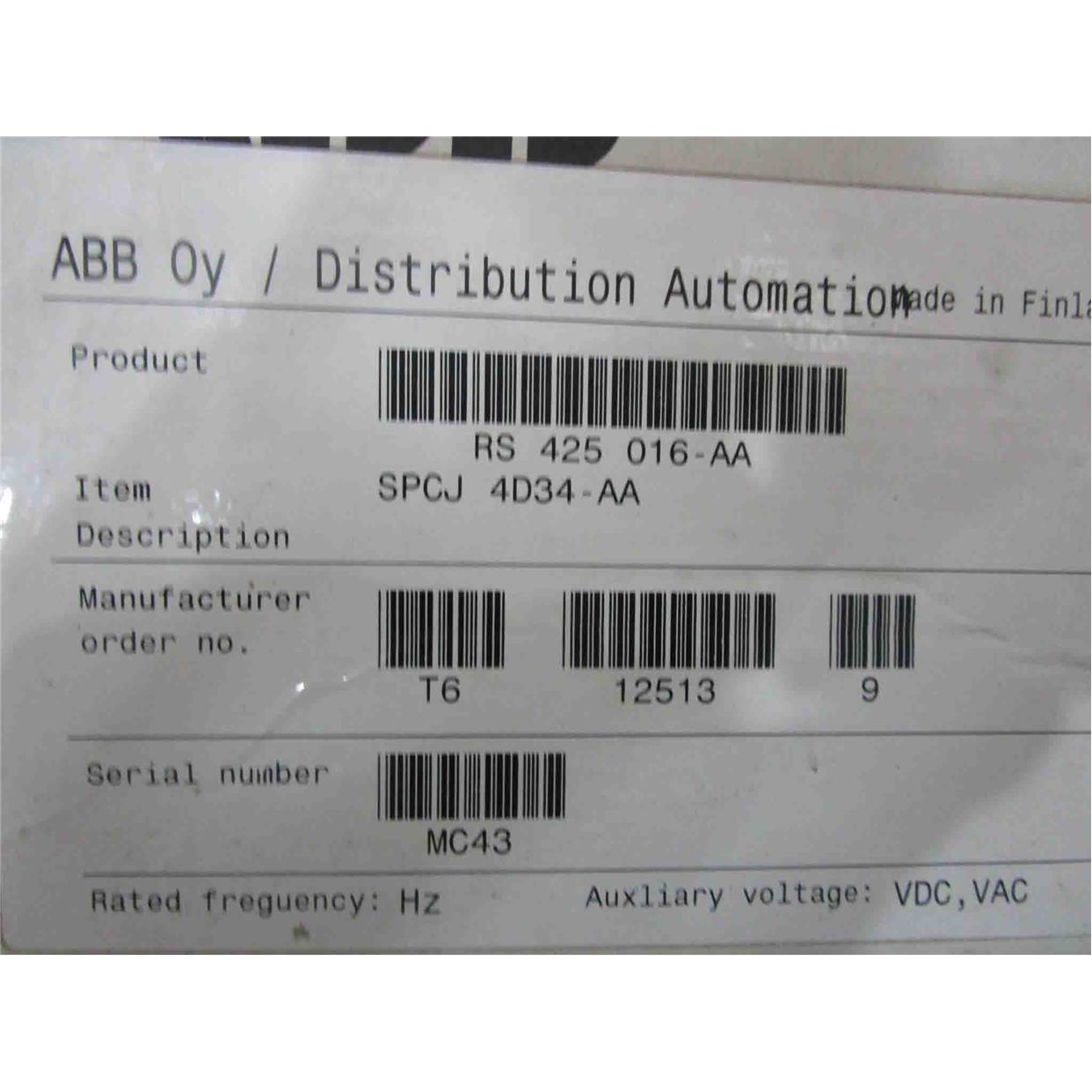 议价SPCJ4D34-AA ABB