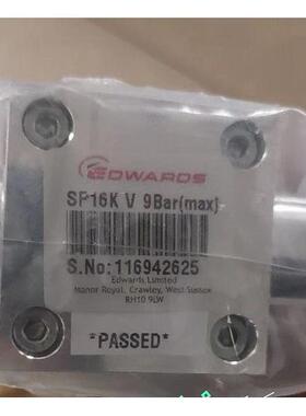 议价edwards爱德华 116942625 SP16K V 9 BAR 真空阀SP16KV9 BAR