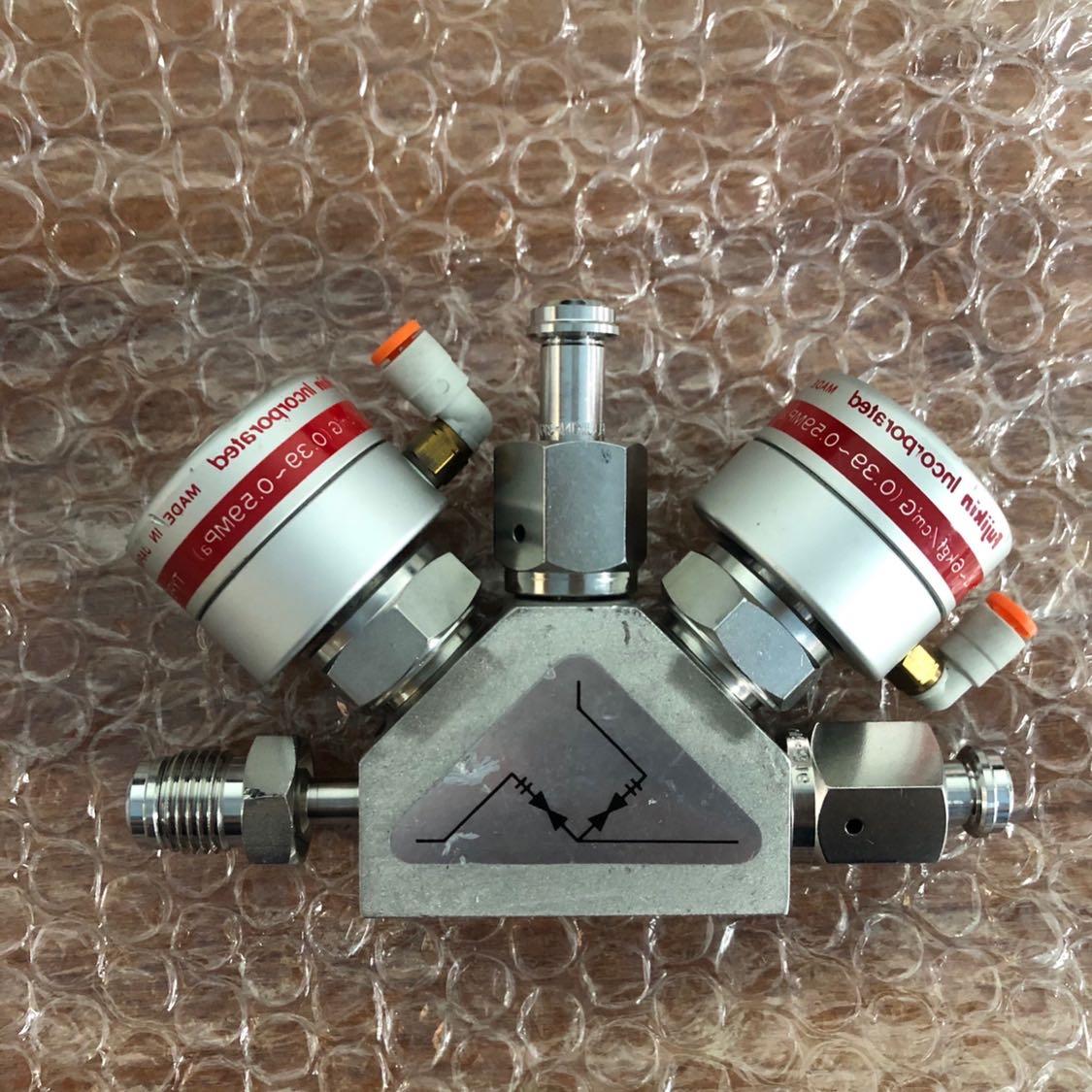 议价FUJIKIN富士金双头N.C. 316L1/8in 0.39~0.59 AKDEG000三通气