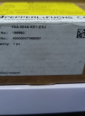 议价倍加福P+F模块 VAA-4E4A-KE1-Z/E2 186880
