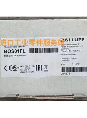 议价BALLUFFBOS01FL BOS 23K-PA-RH10-S4光电传器
