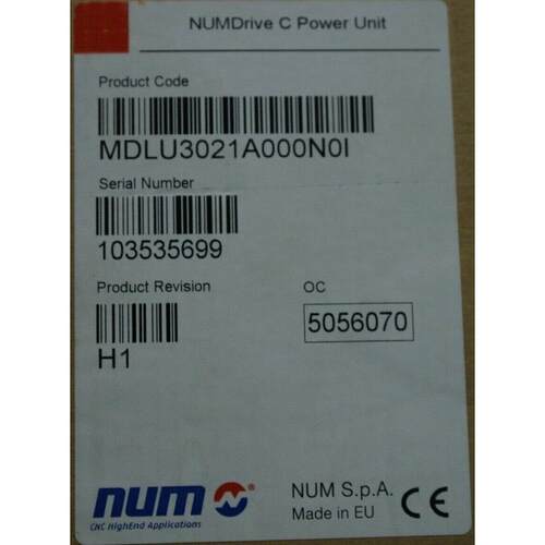 议价NUM NUMDrive C Power Unit MDLU3021A000N0I 伺服驱动