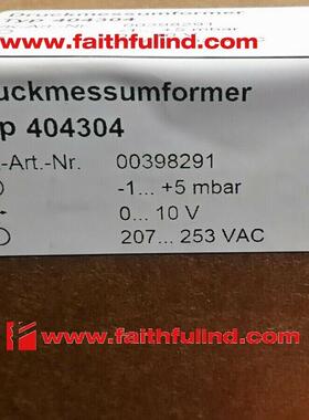 议价Jumo 00398291 久茂压力传器 404304