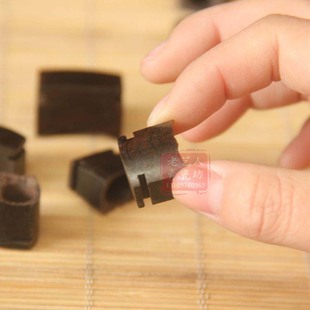 鸟笼杯把镶头乌木别子鸟笼配件 抛光杯鼻杯耳百灵红子靛颏碗托