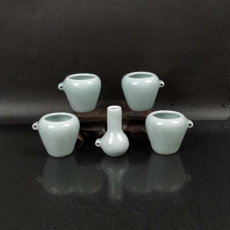 青瓷鸟笼配件绣眼贝子金青麻雀宠物鸟笼配件黑白鸟食罐鸟杯五件套,宠物/宠物食品及用品,鸟禽喂食器/喂水器,淘宝优惠券,粉丝福利购,淘宝优惠卷