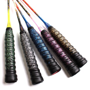 新款 211羽毛球拍手胶龙骨吸汗带印花耐用防滑网球拍握把带柄皮