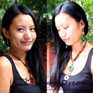 Matata Hakuna 非洲纯手工打造项链耳环套装 行走世界