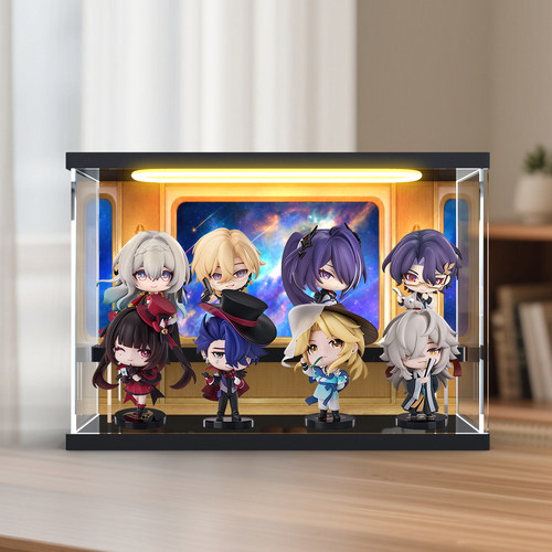 适用蹦坏星穷铁道无名客的奖章Q版盒蛋系列手办盲盒亚克力展示盒
