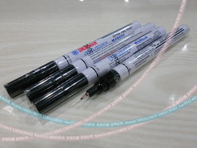 极细黑色油漆笔雪花雪人质量好