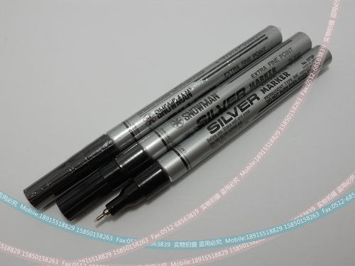 No.EFSP SNOWMAN银色油漆笔 雪人油漆笔 极细型 0.5mm-0.8mm笔幅