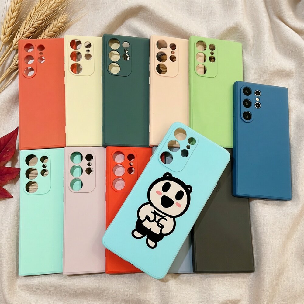 适用三星S25手机壳糖果纯色简约磨砂TPU直边A73液态硅胶A56全包防摔A36软保护套Note20魔方M55防指纹耐磨朴素